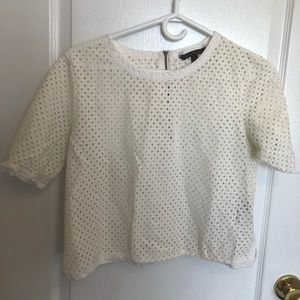 Banana Republic Eyelet Crop Top